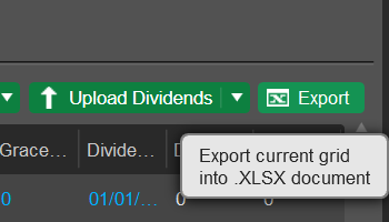 Exporting Price Streams, Swaps and Dividends Profiles, and Exposure Statistics