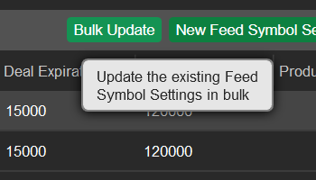 Updating Feed Symbol Settings in Bulk