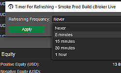 Flexible Recalculation of Accounts' Balance and Equity