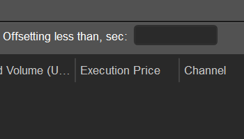New ‘Offsetting’ Filter in the ‘History per Deal’ Tab
