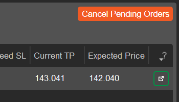 Cancelling pending orders for accounts