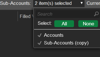 New Sub-Accounts Filter in the History per Deal Tab