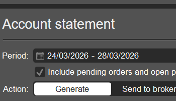 Client account statements