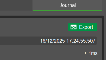 Improved order and position journal