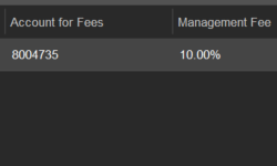 Account for Fees Column