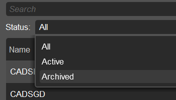 Archived symbol information