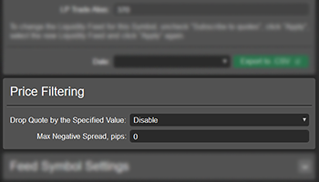 Moving Price Filtering to the Symbols Application