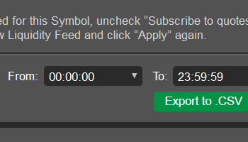Exporting Tick Data for a Period