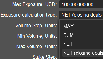 Exposure calculation type