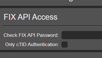 Hiding FIX API Access for Sub-Accounts