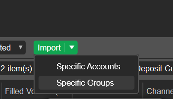 Importing Groups for Deal Reporting