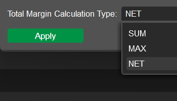 Changing margin calculation with open positions