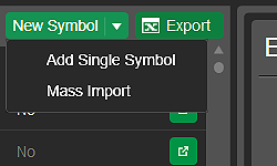 Creation of Assets and Symbols